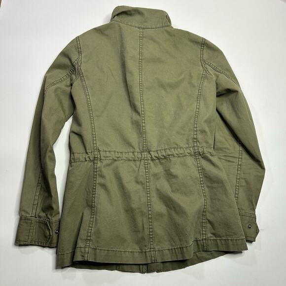 Madewell Fleet Jacket Military Army Green Chore Coat Size XS Canvas Zip Outdoor - Picture 6 of 8